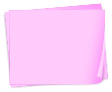 boş pembe kağıtlar