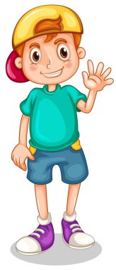 elini sallayarak bir genç beyefendi