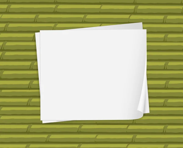 Empty white papers — Stock Vector