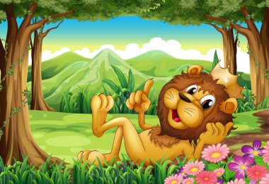 bir kral aslan-orman