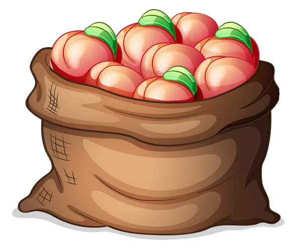 A sack of apples — Stock Vector