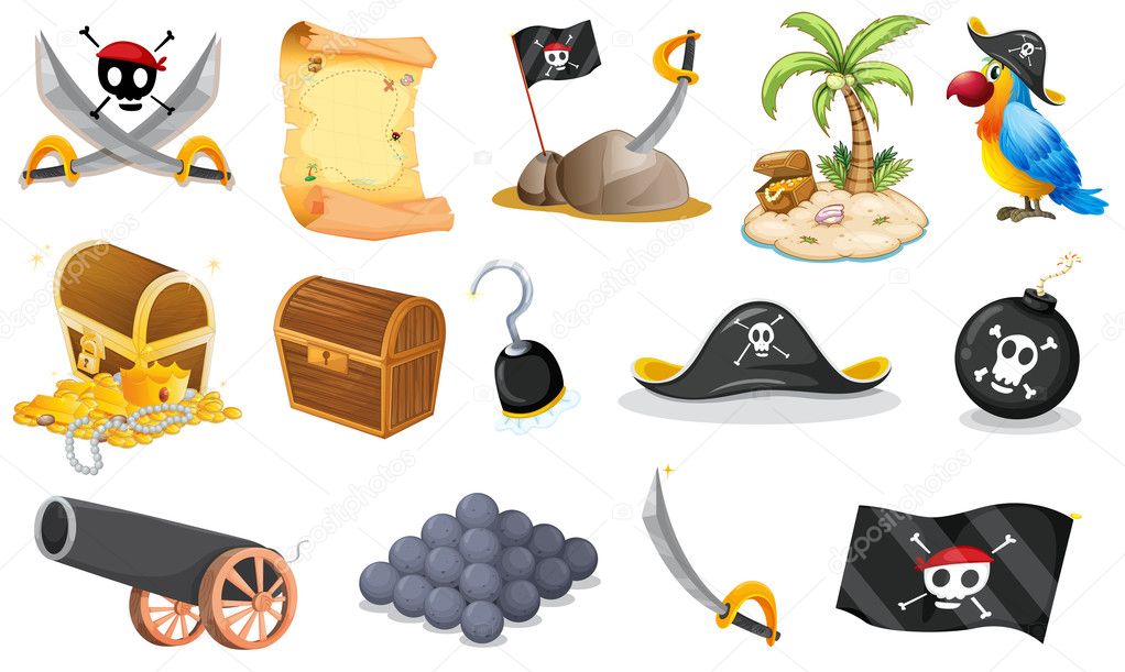 Sombrero de pirata imágenes de stock de arte vectorial | Depositphotos