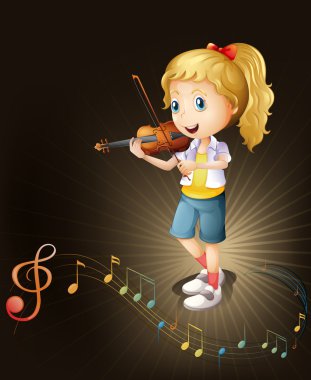 un giocatore di talento del violino