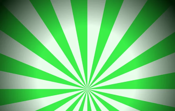 Green rays — Stock Vector