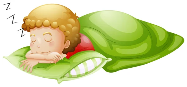 Un bambino che dorme profondamente — Vettoriale Stock