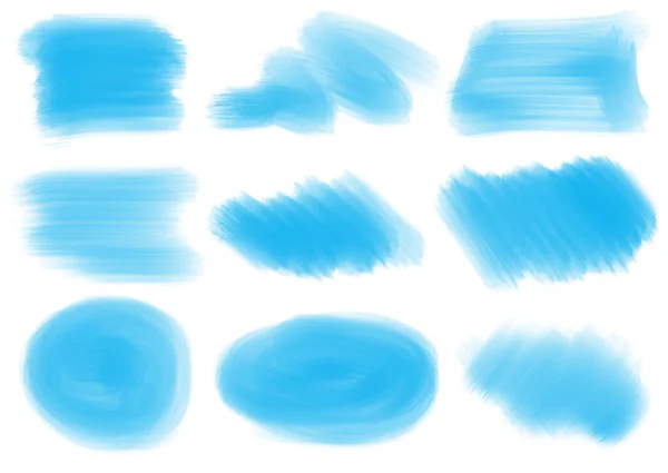 Blå mönster och texturer — Stock vektor