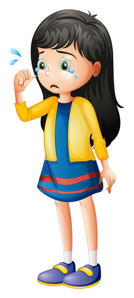 Маленькая леди плачет
