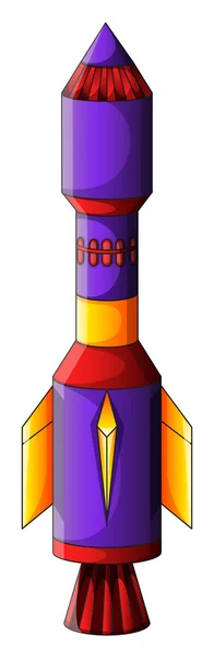 A colorful rocket — Stock Vector