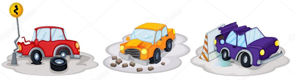 Car accidents Royalty Free Stock Illustrations