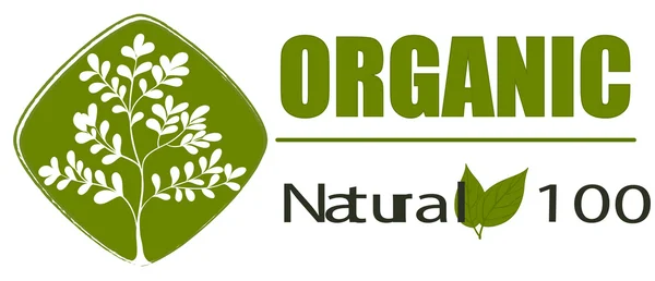 A natural organic label — Stock Vector