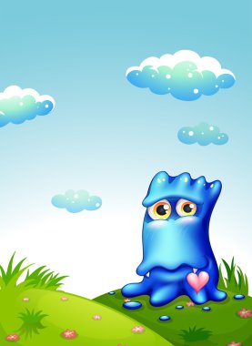 hilltop, mavi bir canavar