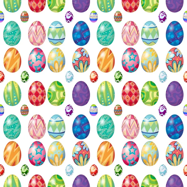 Бесшовный дизайн с пасхальными яйцами — стоковый вектор
