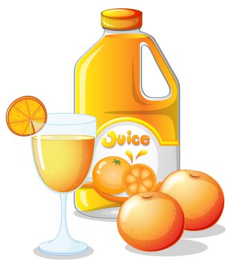 Orange juice clipart