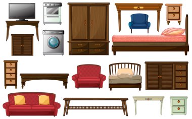 House furnitures and appliances