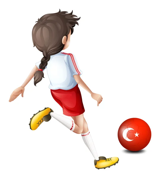 Футболист из Турции — стоковый вектор
