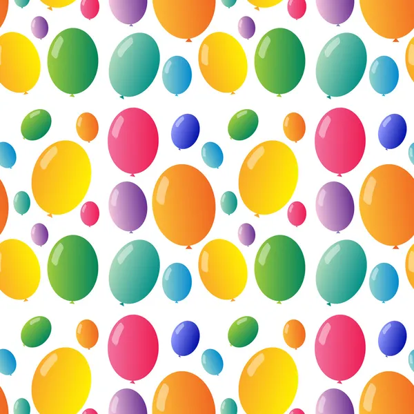 Design senza soluzione di continuità con palloncini colorati — Vettoriale Stock