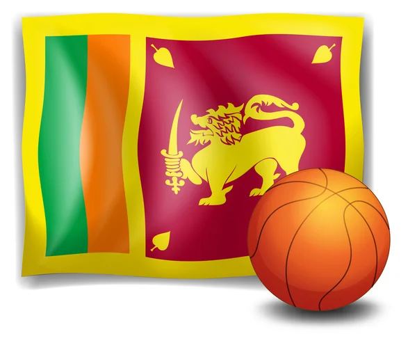 A ball with the flag of Sri Lanka — Stock Vector