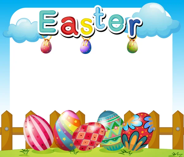 An Easter Sunday template — Stock Vector