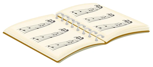 Ένα βιβλίο μουσικής — Διανυσματικό Αρχείο