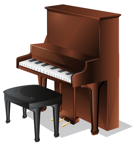 Een piano — Stockvector