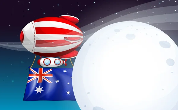 Воздушный шар с флагом Австралии — стоковый вектор