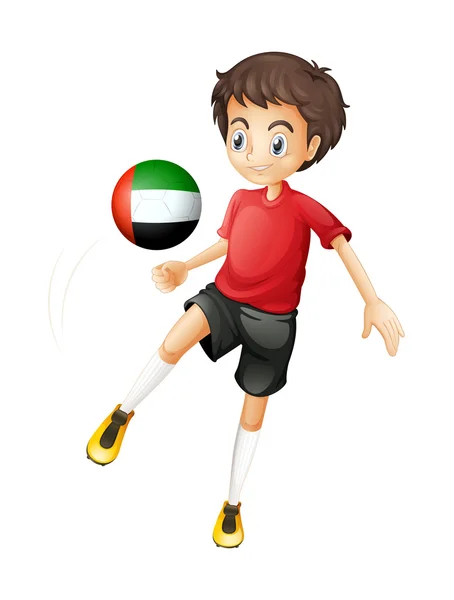 Hráč ze Spojených arabských emirátů — Stockový vektor