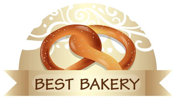 A bread with a best bakery label — Stock Vector