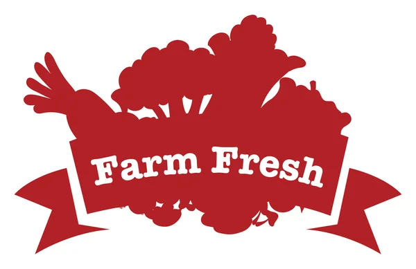 A farm fresh label — Stock Vector