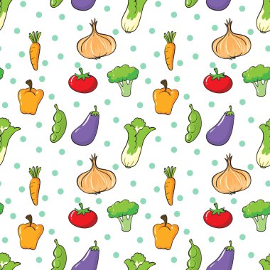 baharat ve sebzeler ile sorunsuz tasarım