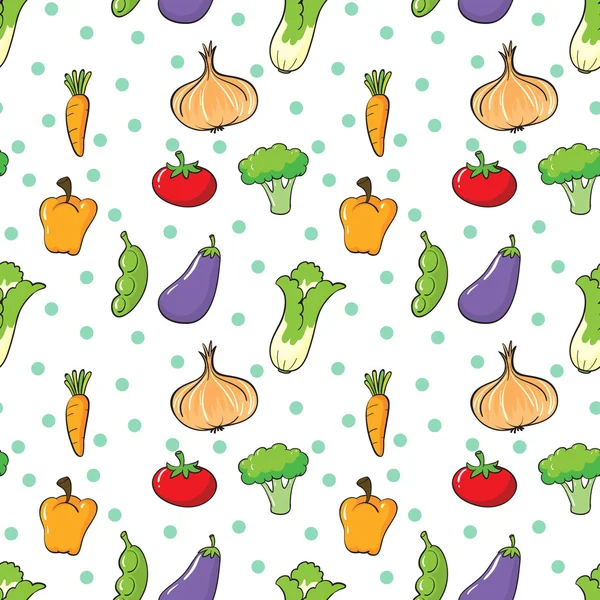 Smidig design med grönsaker och kryddor — Stock vektor