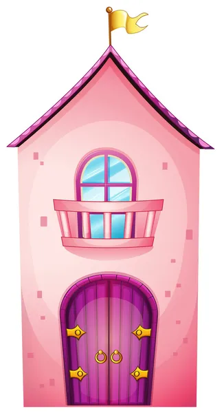 粉红色的城堡 — 图库矢量图片
