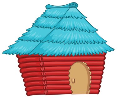 A colourful native house clipart