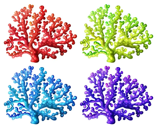 Recifes de coral coloridos —  Vetores de Stock