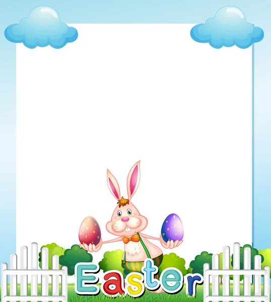 An Easter Sunday empty card template