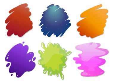 renkli dalga hatları