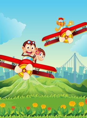 uçaklar oynak hayvanlarla