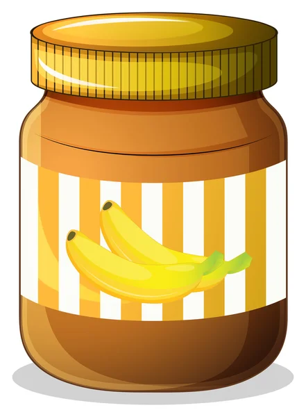 Banana jam — Stock Vector