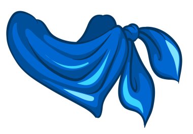 A blue scarf clipart