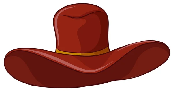 Un sombrero marrón — Vector de stock