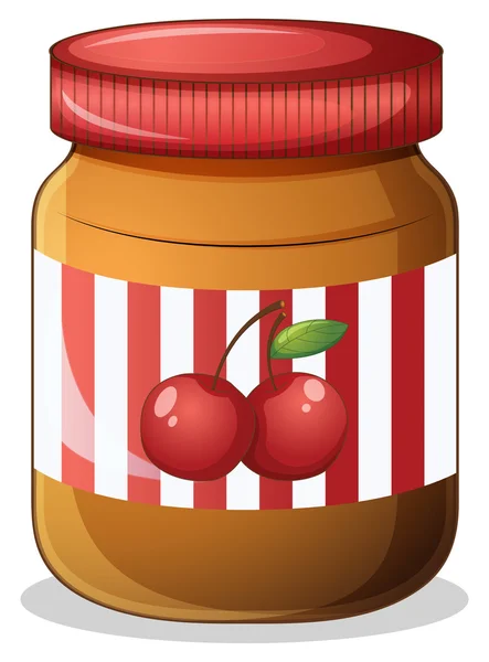 Una confettura di ciliegie — Vettoriale Stock