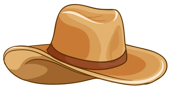 Brązowy kapelusz — Wektor stockowy