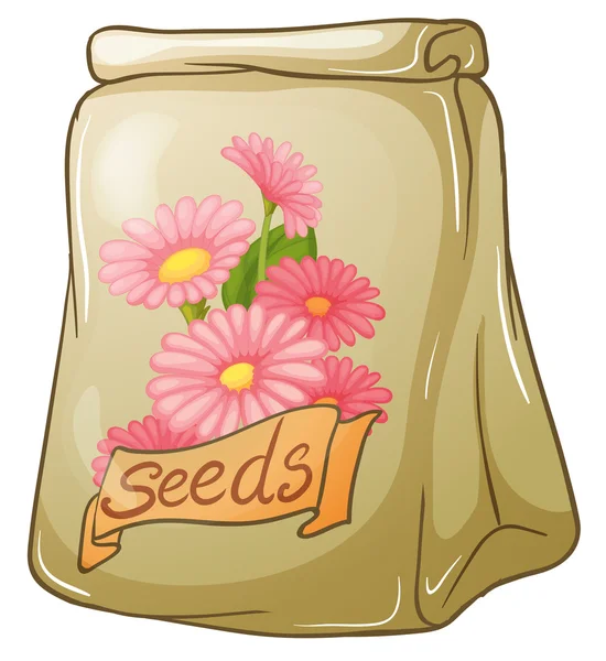 Um pacote de sementes de flores —  Vetores de Stock