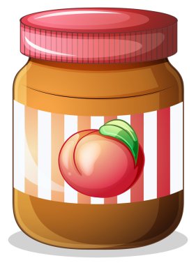 bir şişe meyve reçeli