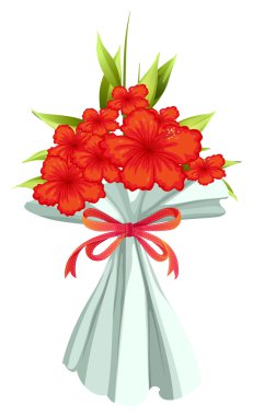 boquet kırmızı çiçekler