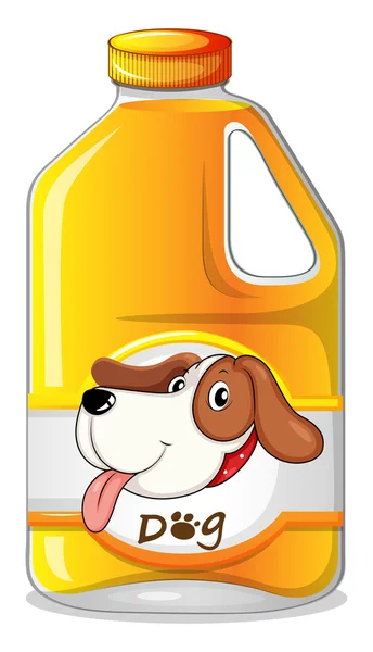 A galon of dog soap — Stock Vector