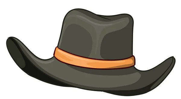 Un sombrero gris — Vector de stock
