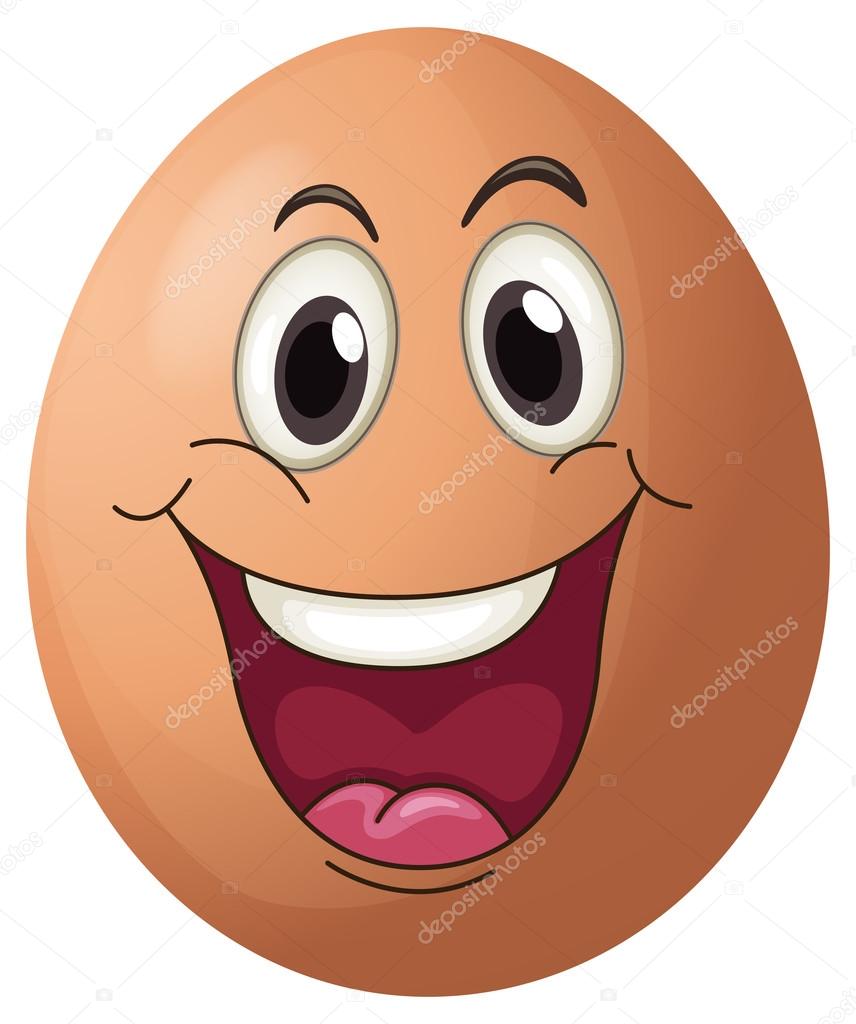 A smiling egg