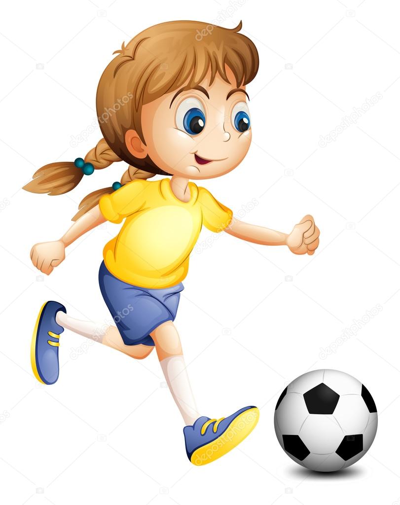 jogando futebol pessoa livre de direitos Vetores Clip Art ilustração  -vc066376-CoolCLIPS.com