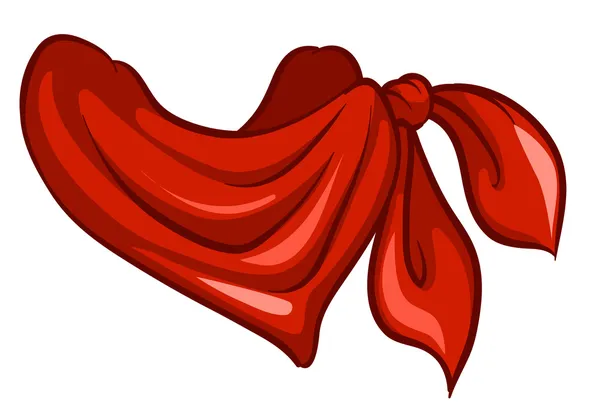 A red scarf — Stock Vector