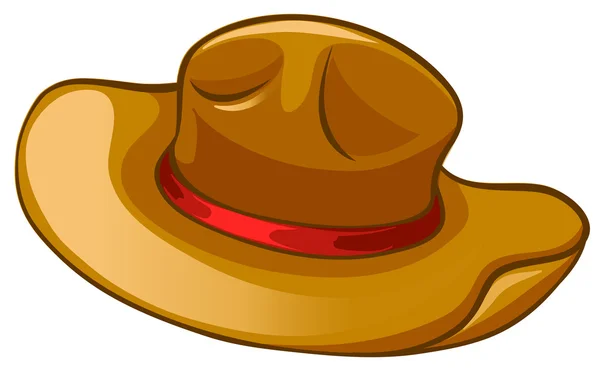 Kahverengi şapka — Stok Vektör